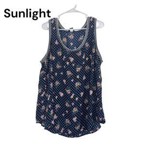 Torrid Womens Sleeveless Polka Dot & Floral Tank Top Size 3